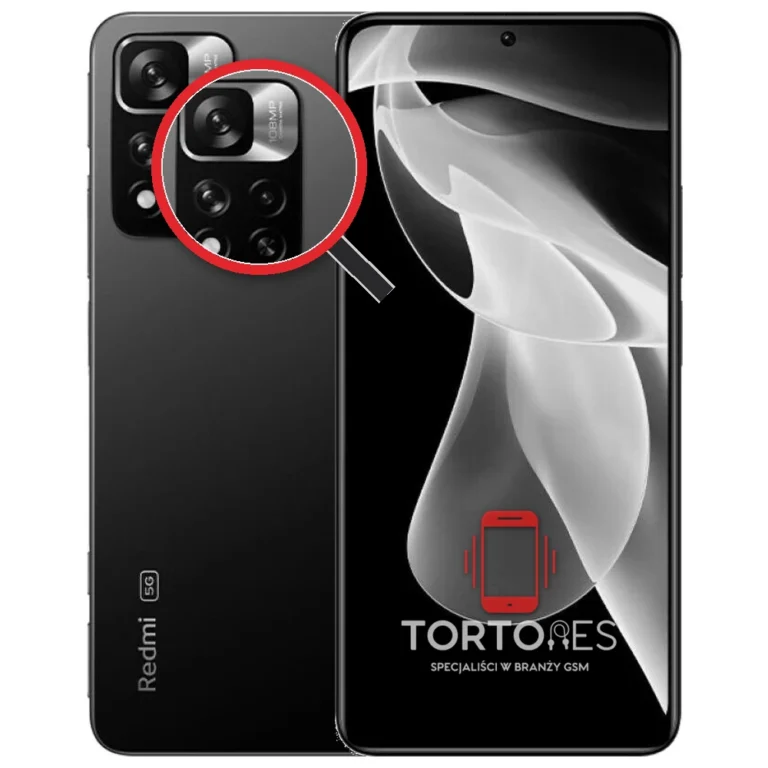 Redmi Note 11 Pro+ 5G z lupą na tylnych aparatach - wymiana tylnej kamery