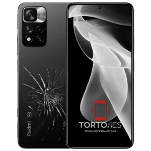Redmi Note 11 Pro+ 5G z ilustracją pękniętej tylnej klapki - wymiana zbitej klapki