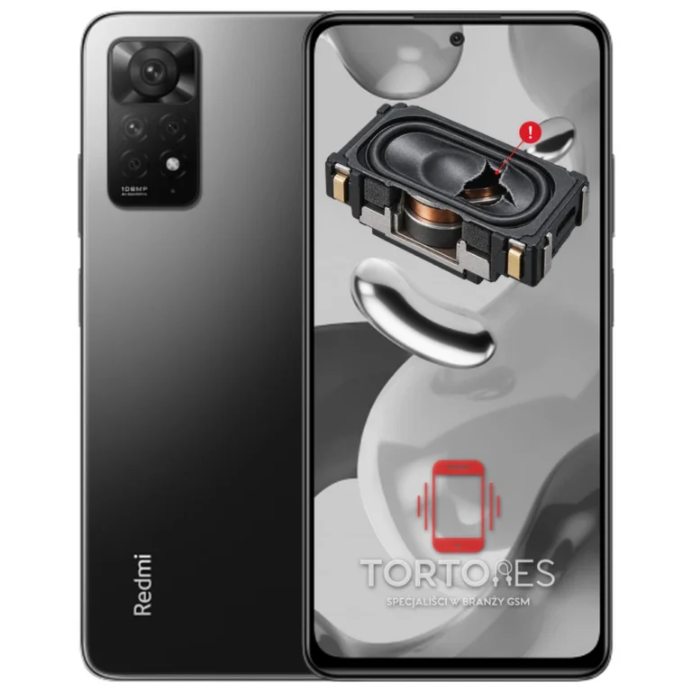 Redmi Note 11 Pro z symbolem głośnika multimedialnego - wymiana głośnika multimedialnego