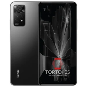 Redmi Note 11 Pro z ilustracją pękniętego wyświetlacza - wymiana zbitego wyświetlacza