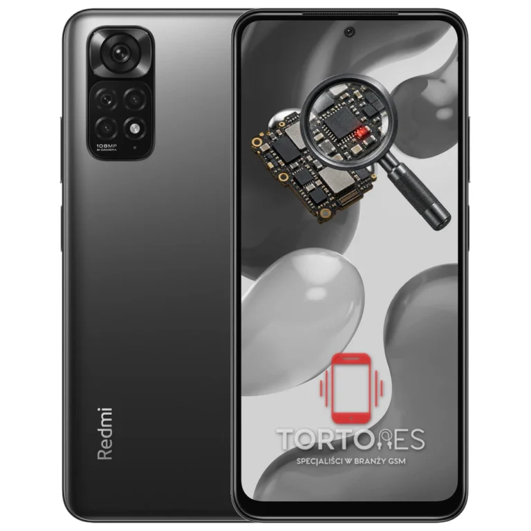 Redmi Note 11S z symbolem diagnostyki - diagnoza telefonu