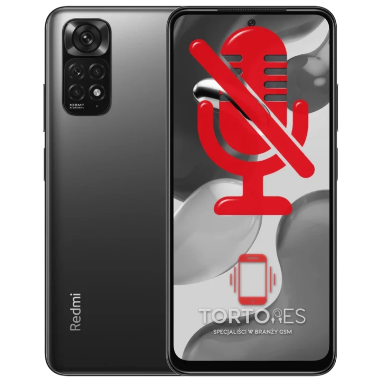 Redmi Note 11S z symbolem mikrofonu - naprawa mikrofonu