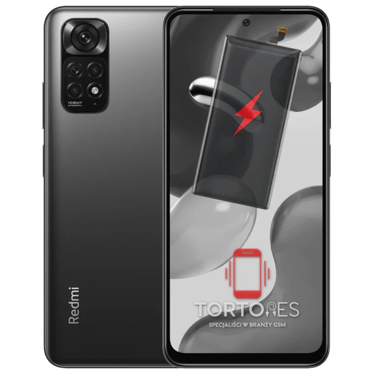 Redmi Note 11S z ilustracją baterii - wymiana baterii