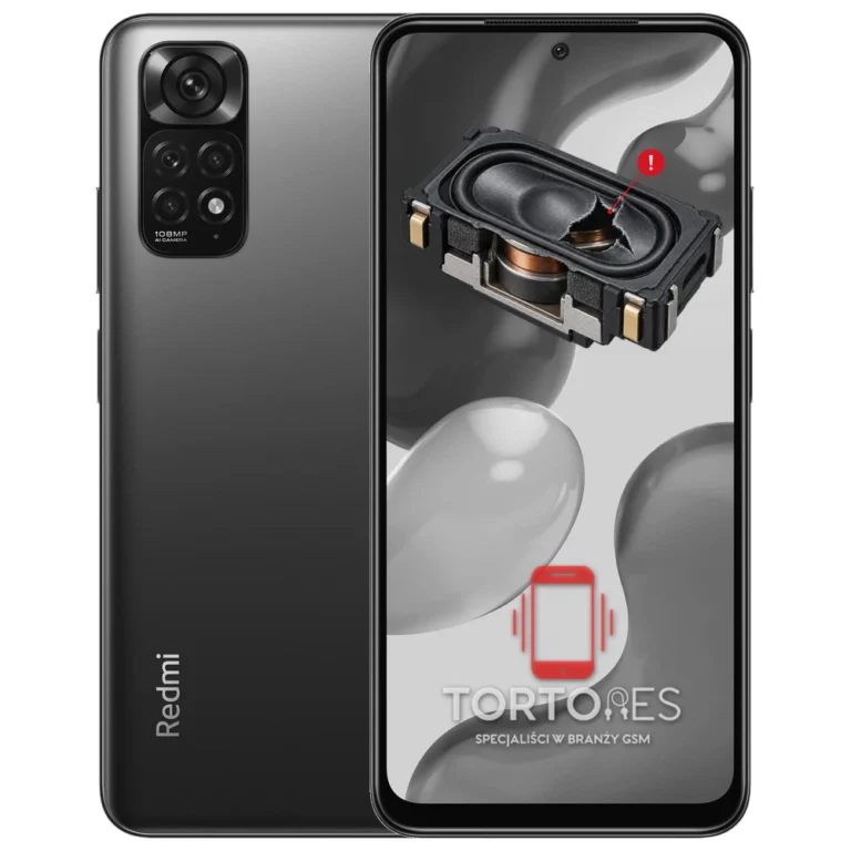 Redmi Note 11S z symbolem głośnika multimedialnego - wymiana głośnika multimedialnego