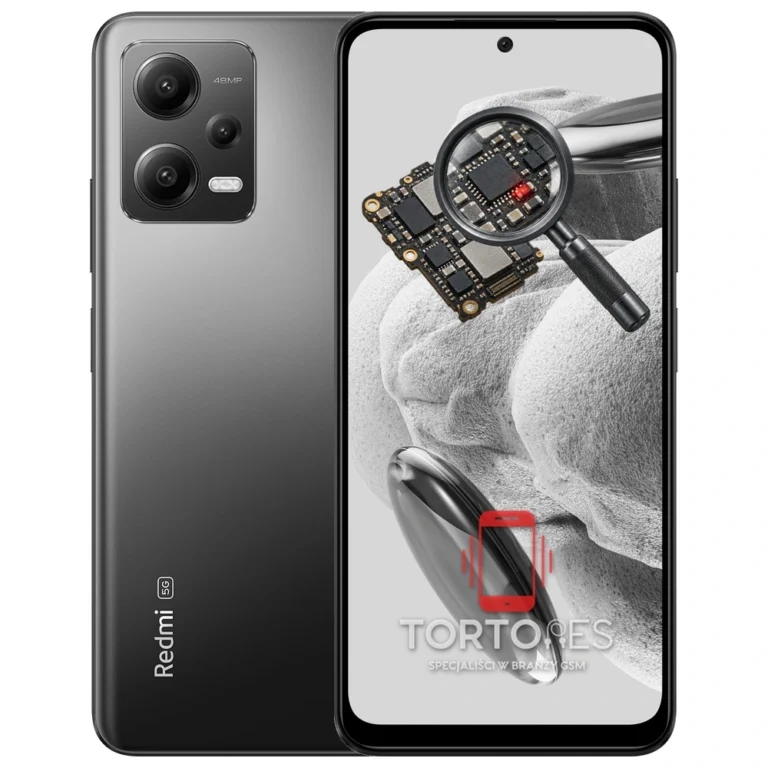 Redmi Note 12 5G z symbolem diagnostyki - diagnoza telefonu