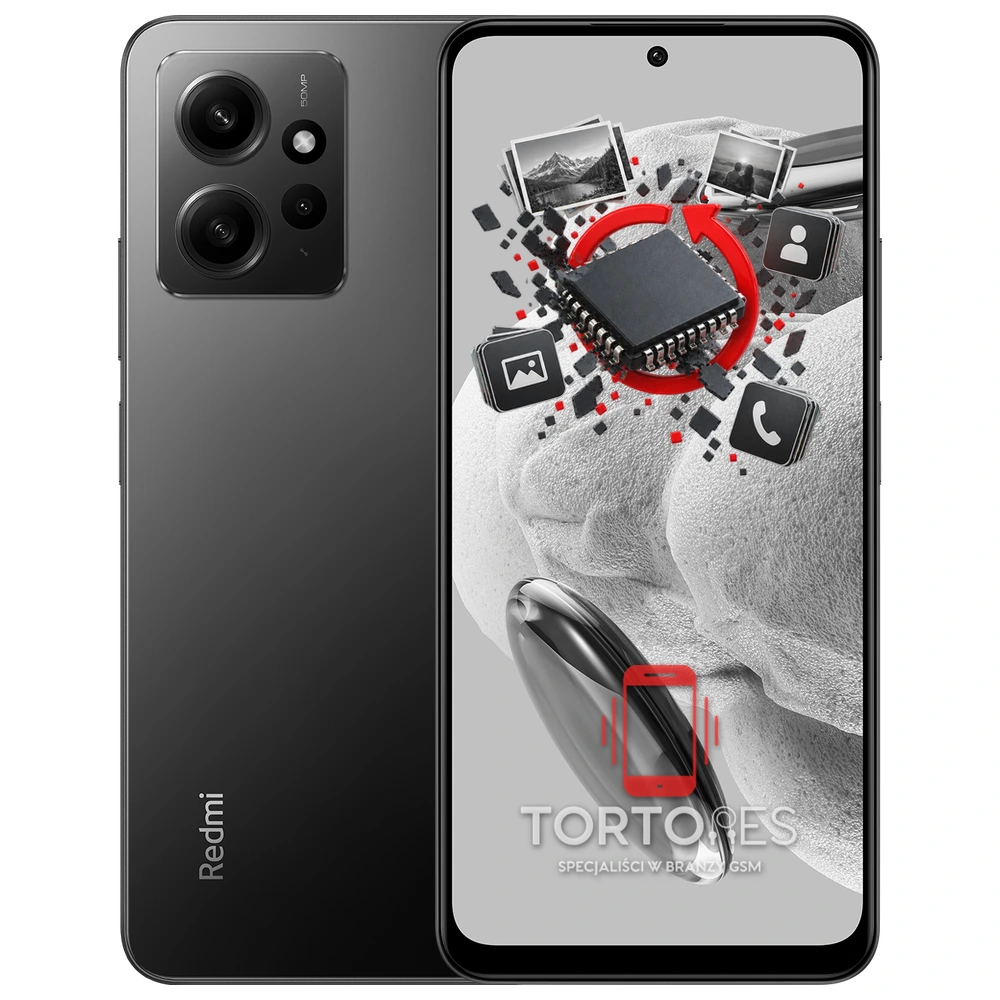 Redmi Note 12 z ilustracją odzyskiwania danych - odzyskiwanie danych