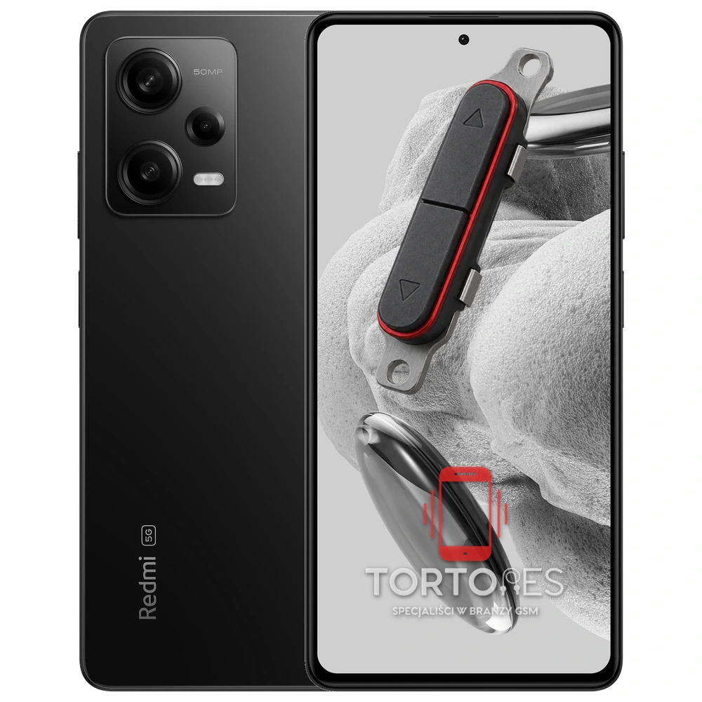 Redmi Note 12 Pro 5G z symbolem przycisków - naprawa przycisków włączania i głośności