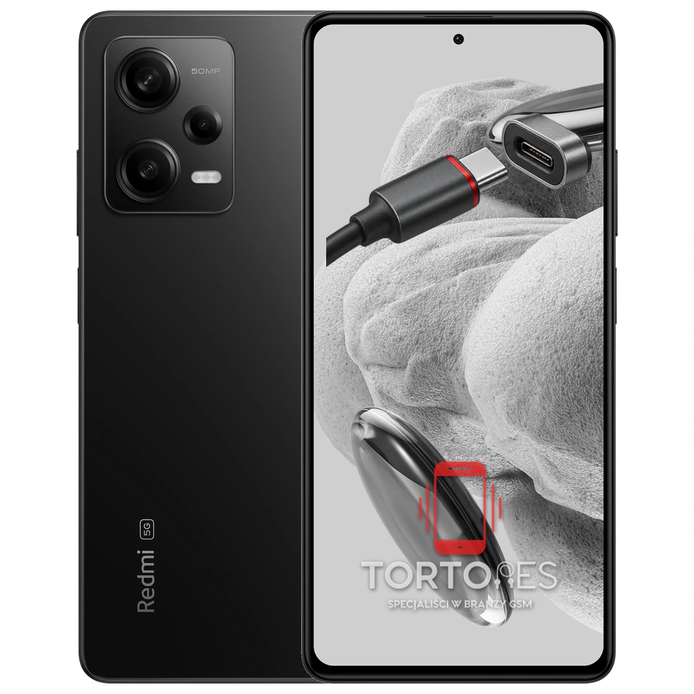 Redmi Note 12 Pro 5G z ilustracją złącza ładowania - naprawa złącza ładowania