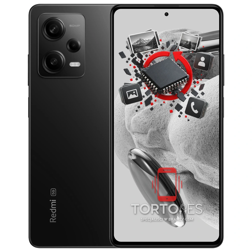 Redmi Note 12 Pro 5G z ilustracją odzyskiwania danych - odzyskiwanie danych