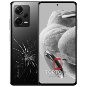 Redmi Note 12 Pro+ 5G z ilustracją pękniętej tylnej klapki - wymiana zbitej klapki