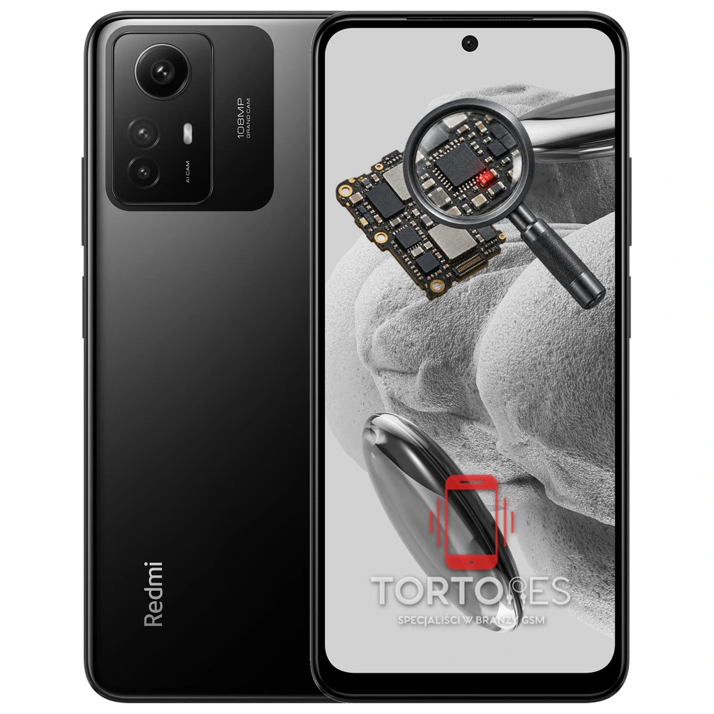 Redmi Note 12S z symbolem diagnostyki - diagnoza telefonu