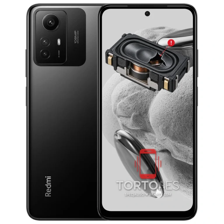 Redmi Note 12S z symbolem głośnika multimedialnego - wymiana głośnika multimedialnego