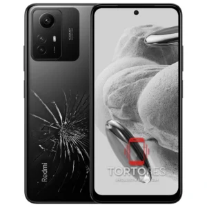 Redmi Note 12S z ilustracją pękniętej tylnej klapki - wymiana zbitej klapki