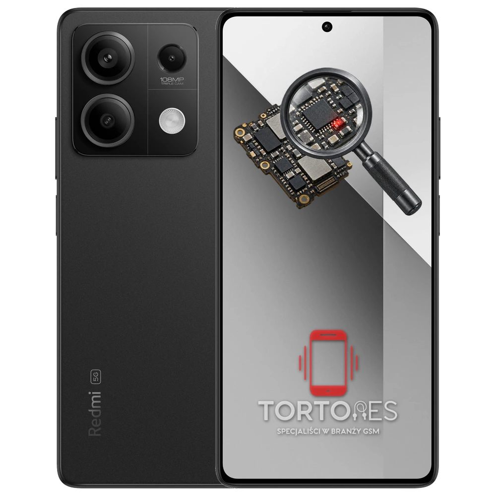 Redmi Note 13 5G z symbolem diagnostyki - diagnoza telefonu