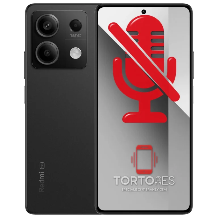 Redmi Note 13 5G z symbolem mikrofonu - naprawa mikrofonu