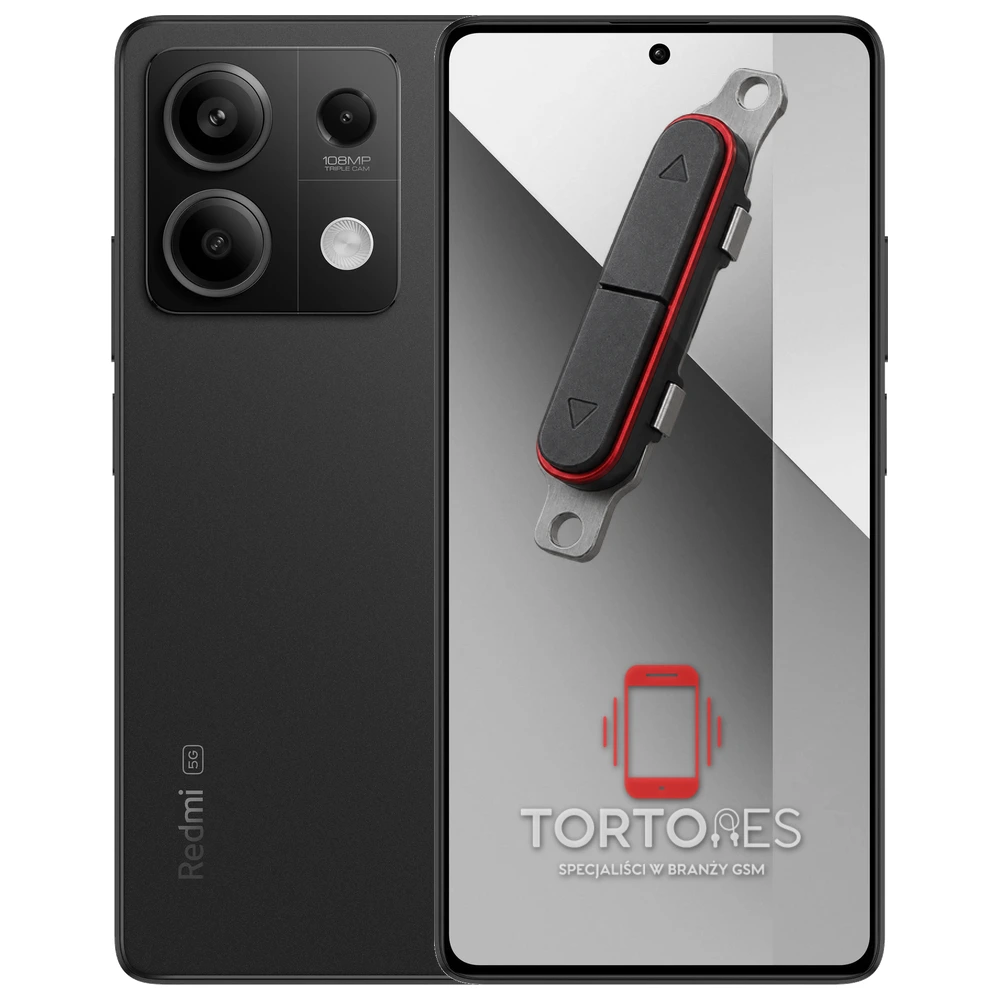 Redmi Note 13 5G z symbolem przycisków - naprawa przycisków włączania i głośności