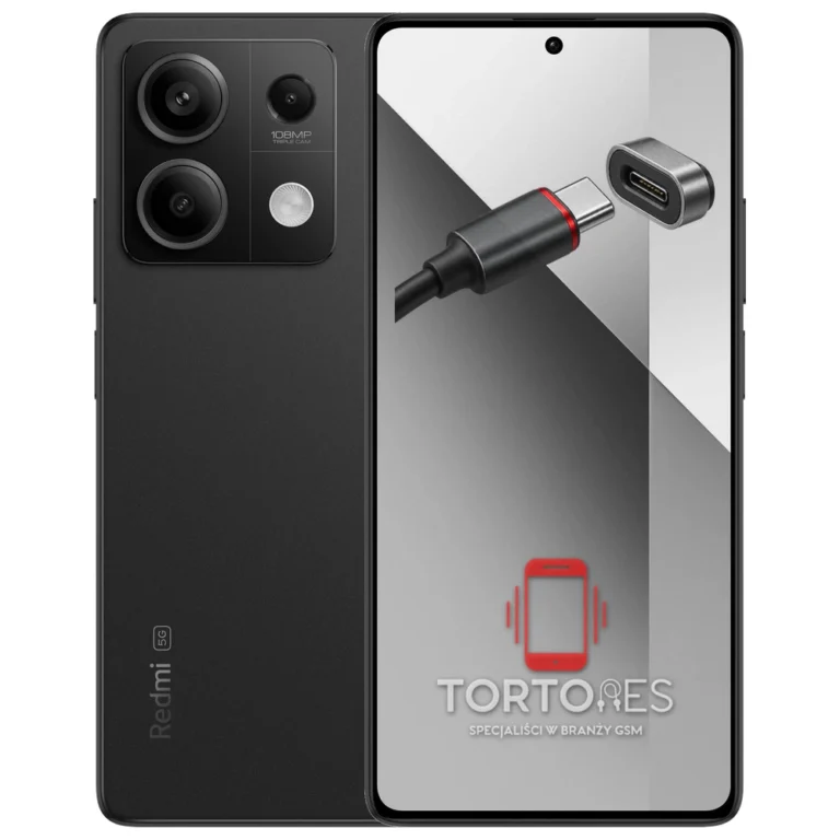 Redmi Note 13 5G z ilustracją złącza ładowania - naprawa złącza ładowania