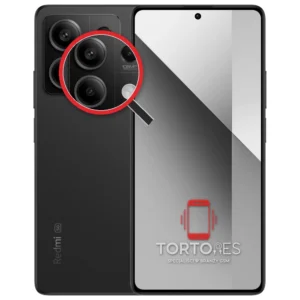 Redmi Note 13 5G z lupą na tylnych aparatach - wymiana tylnej kamery