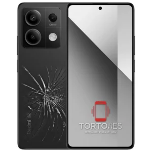 Redmi Note 13 5G z ilustracją pękniętej tylnej klapki - wymiana zbitej klapki