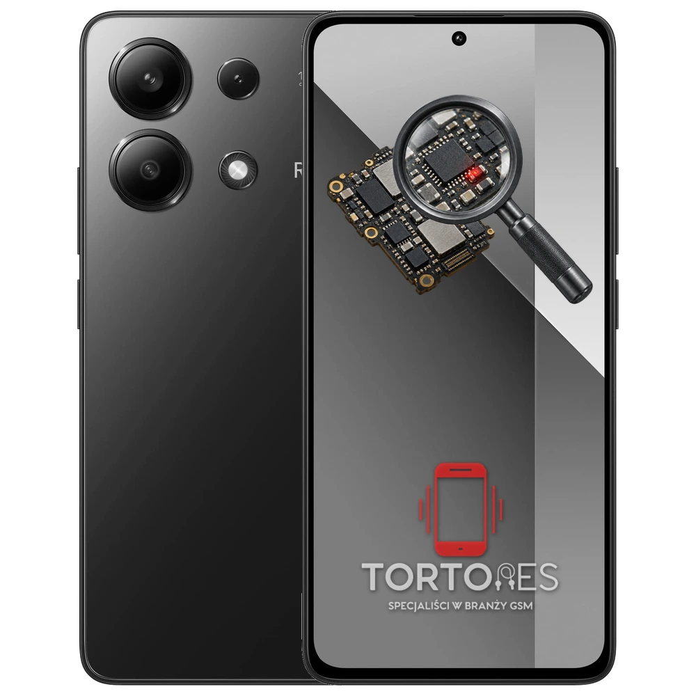 Redmi Note 13 z symbolem diagnostyki - diagnoza telefonu