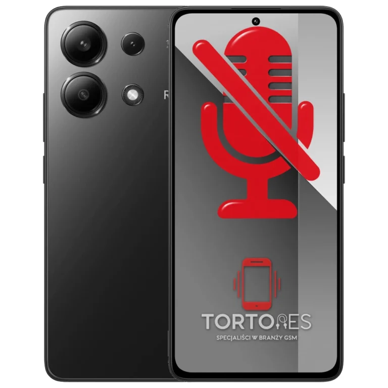 Redmi Note 13 z symbolem mikrofonu - naprawa mikrofonu