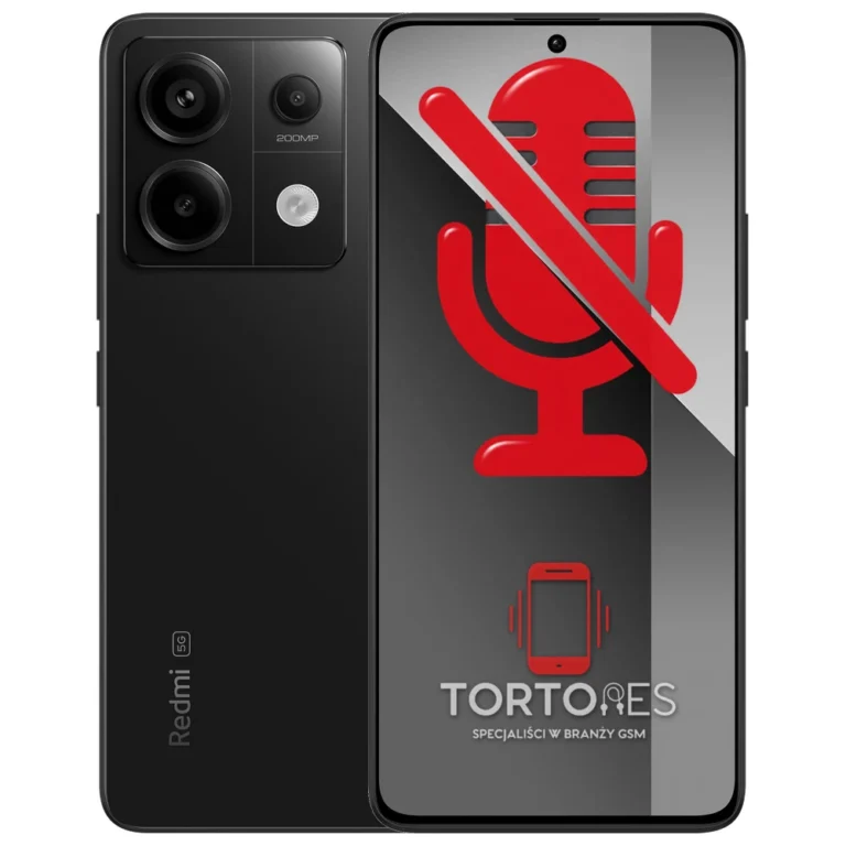 Redmi Note 13 Pro 5G z symbolem mikrofonu - naprawa mikrofonu