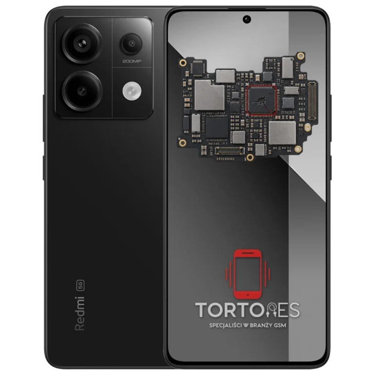 Redmi Note 13 Pro 5G z ilustracją płyty głównej - naprawa płyty głównej