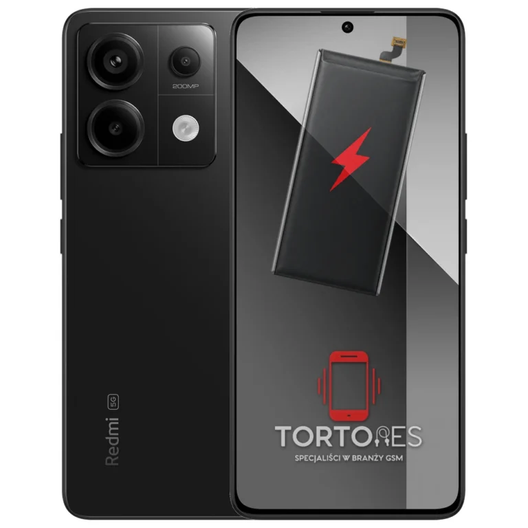 Redmi Note 13 Pro 5G z ilustracją baterii - wymiana baterii
