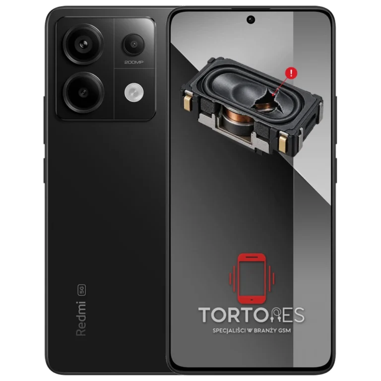 Redmi Note 13 Pro 5G z symbolem głośnika multimedialnego - wymiana głośnika multimedialnego