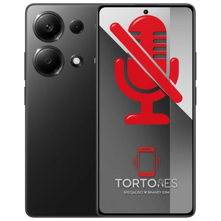 Redmi Note 13 Pro z symbolem mikrofonu - naprawa mikrofonu
