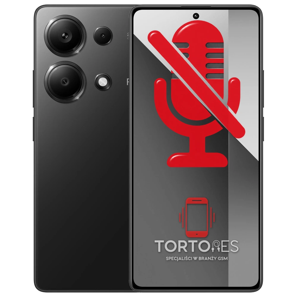 Redmi Note 13 Pro z symbolem mikrofonu - naprawa mikrofonu