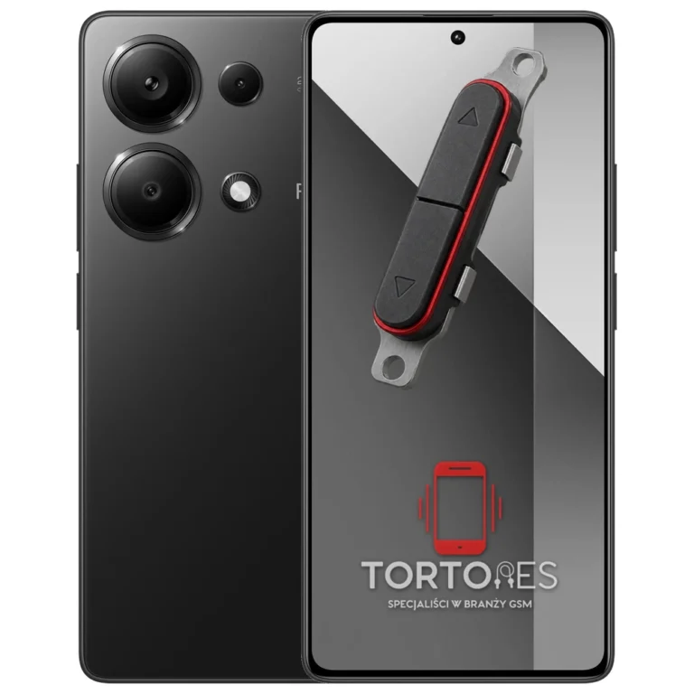 Redmi Note 13 Pro z symbolem przycisków - naprawa przycisków włączania i głośności
