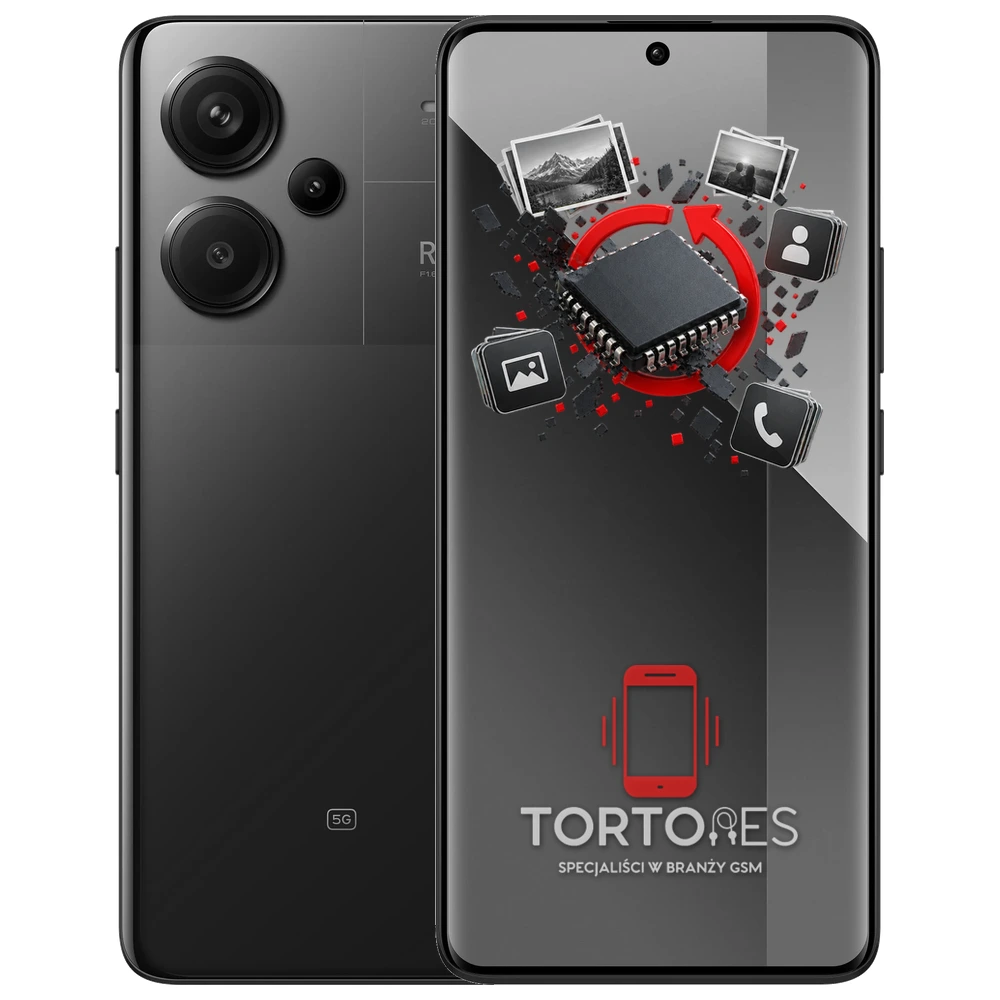 Redmi Note 13 Pro+ 5G z ilustracją odzyskiwania danych - odzyskiwanie danych