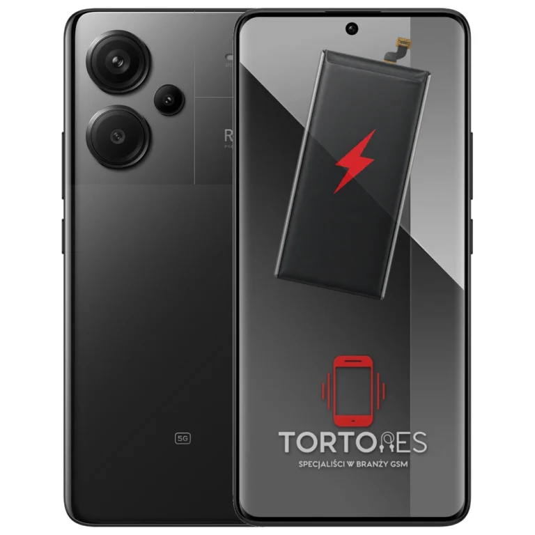 Redmi Note 13 Pro+ 5G z ilustracją baterii - wymiana baterii