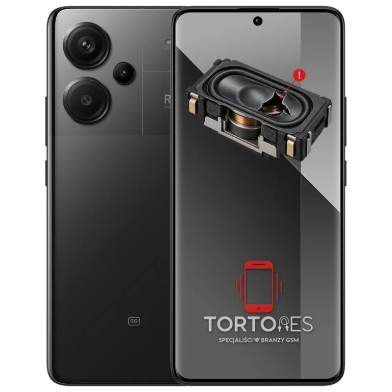 Redmi Note 13 Pro+ 5G z symbolem głośnika multimedialnego - wymiana głośnika multimedialnego