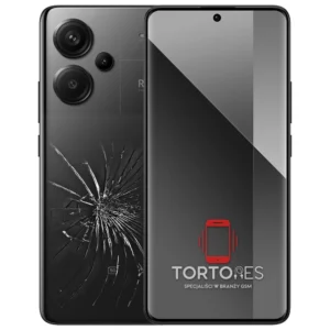 Redmi Note 13 Pro+ 5G z ilustracją pękniętej tylnej klapki - wymiana zbitej klapki