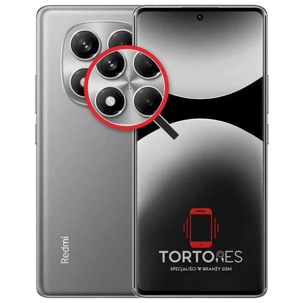 Redmi Note 14 Pro z lupą na tylnych aparatach - wymiana tylnej kamery