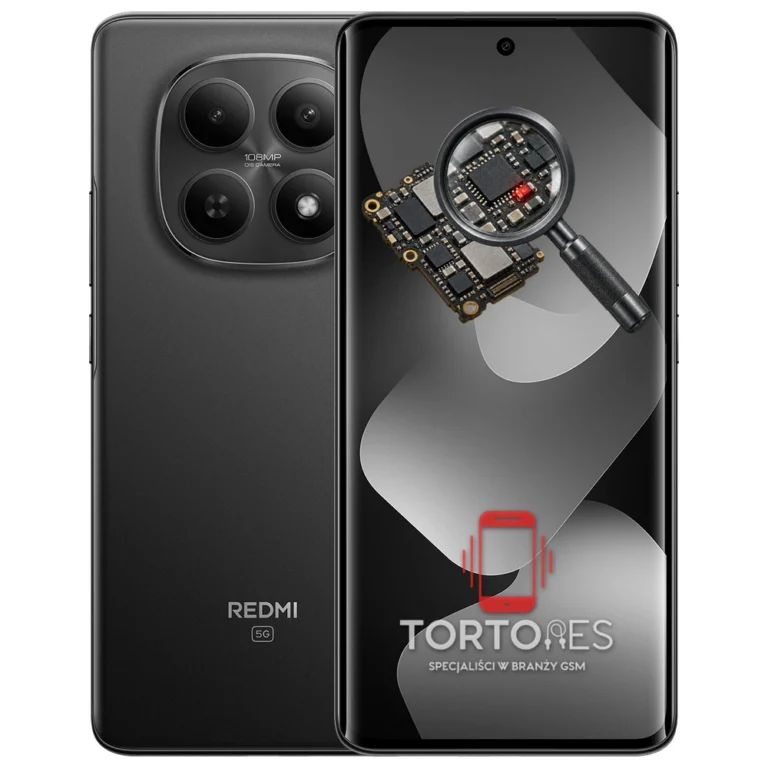 Redmi Note 15 5G z symbolem diagnostyki - diagnoza telefonu