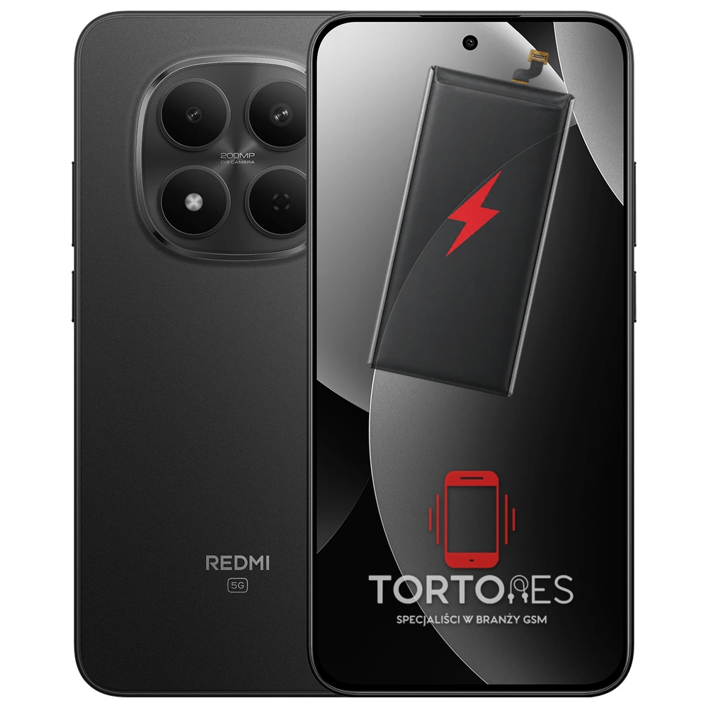 Redmi Note 15 Pro 5G z ilustracją baterii - wymiana baterii