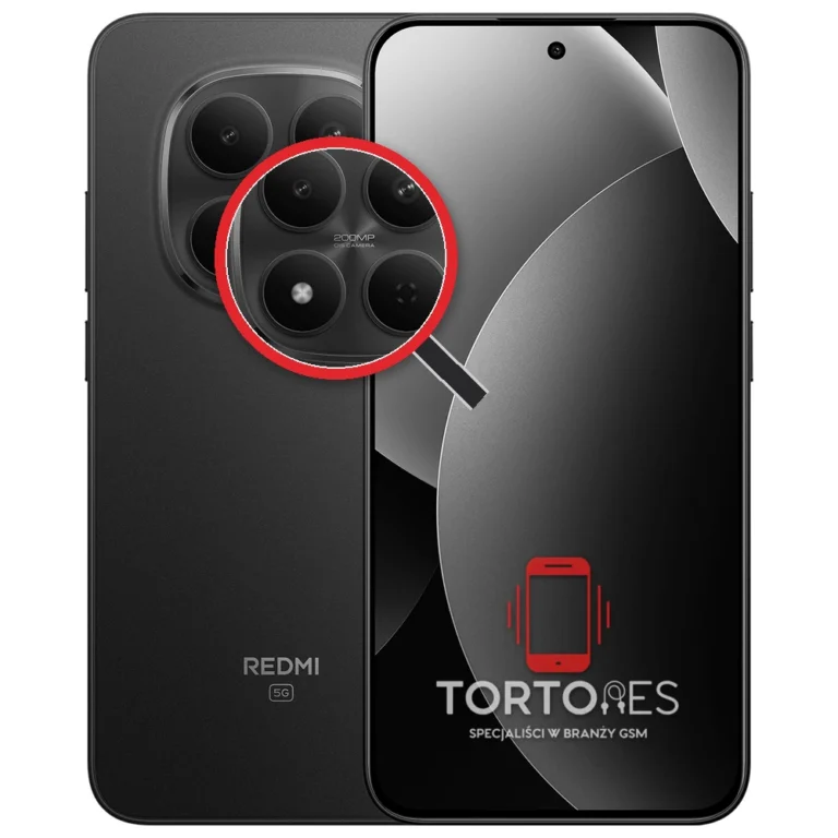 Redmi Note 15 Pro 5G z lupą na tylnych aparatach - wymiana tylnej kamery