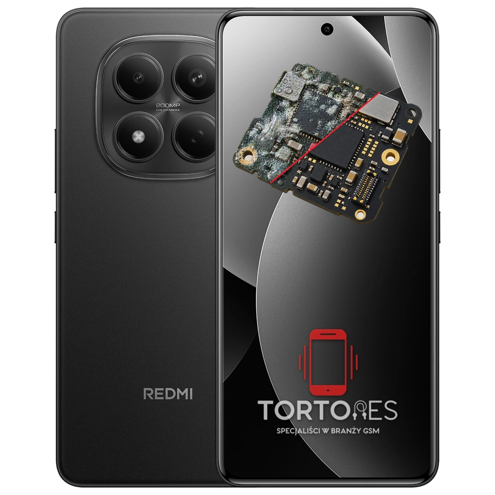 Redmi Note 15 Pro z ilustracją zalania - czyszczenie po zalaniu