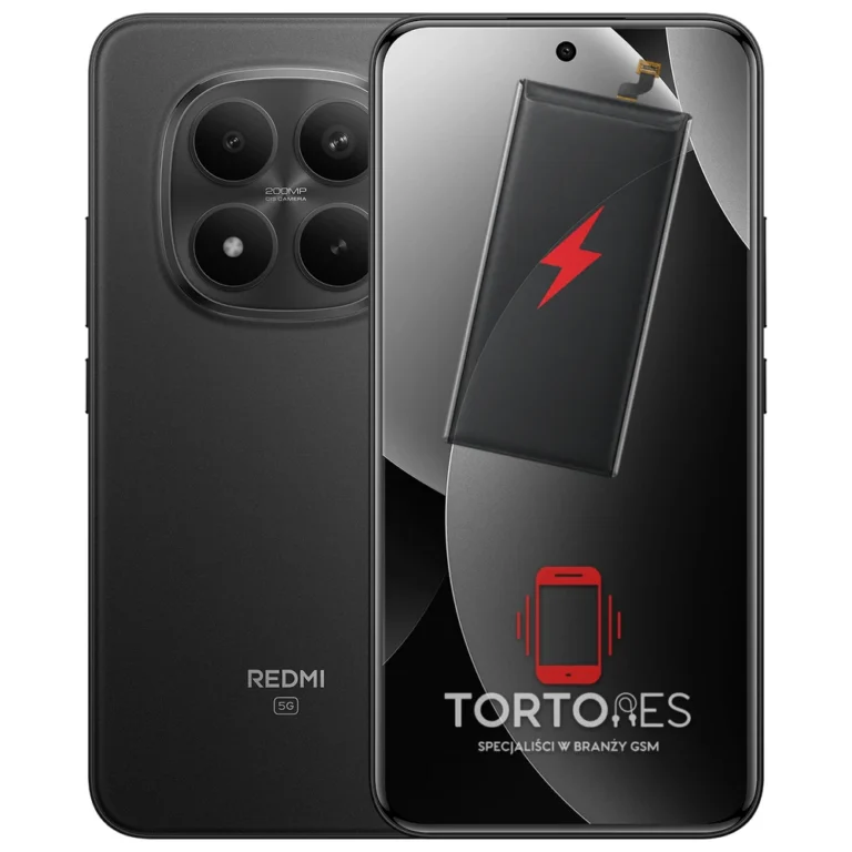 Redmi Note 15 Pro+ 5G z ilustracją baterii - wymiana baterii