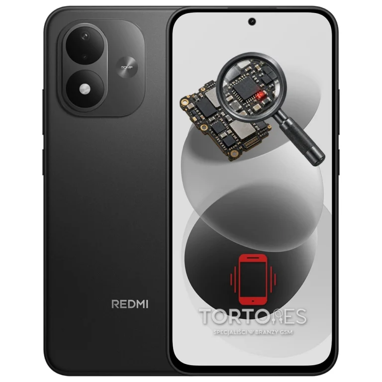 Redmi Note 17 5G z symbolem diagnostyki - diagnoza telefonu