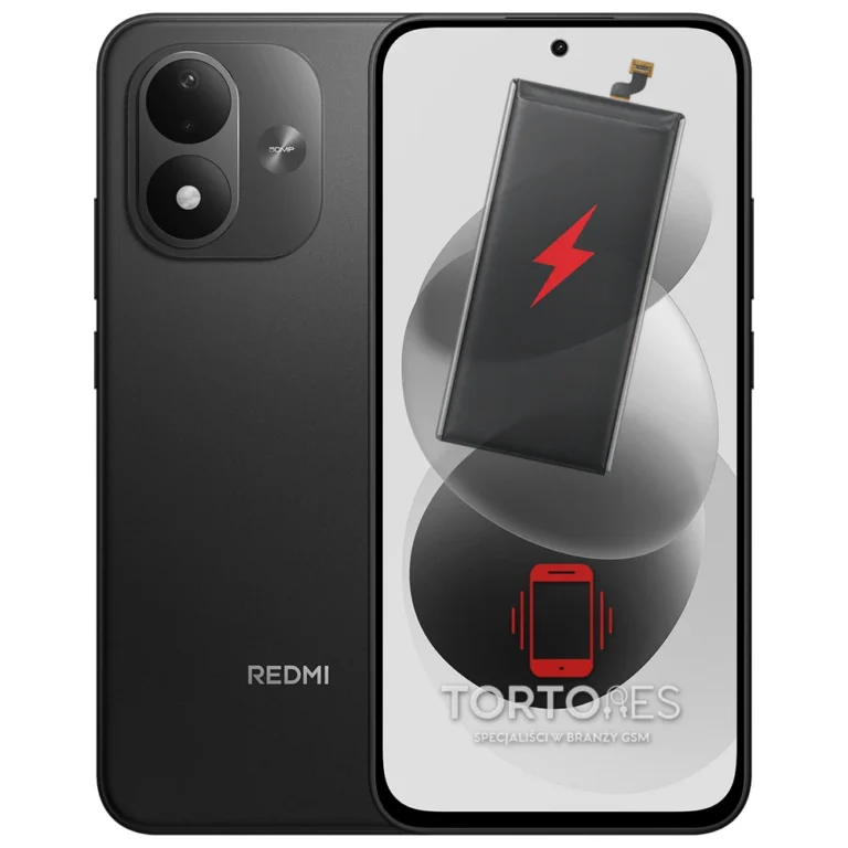 Redmi Note 17 5G z ilustracją baterii - wymiana baterii