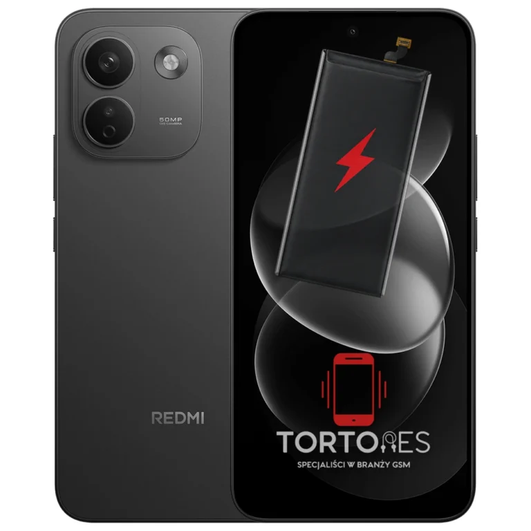 Redmi Note 17 Pro Max 5G z ilustracją baterii - wymiana baterii