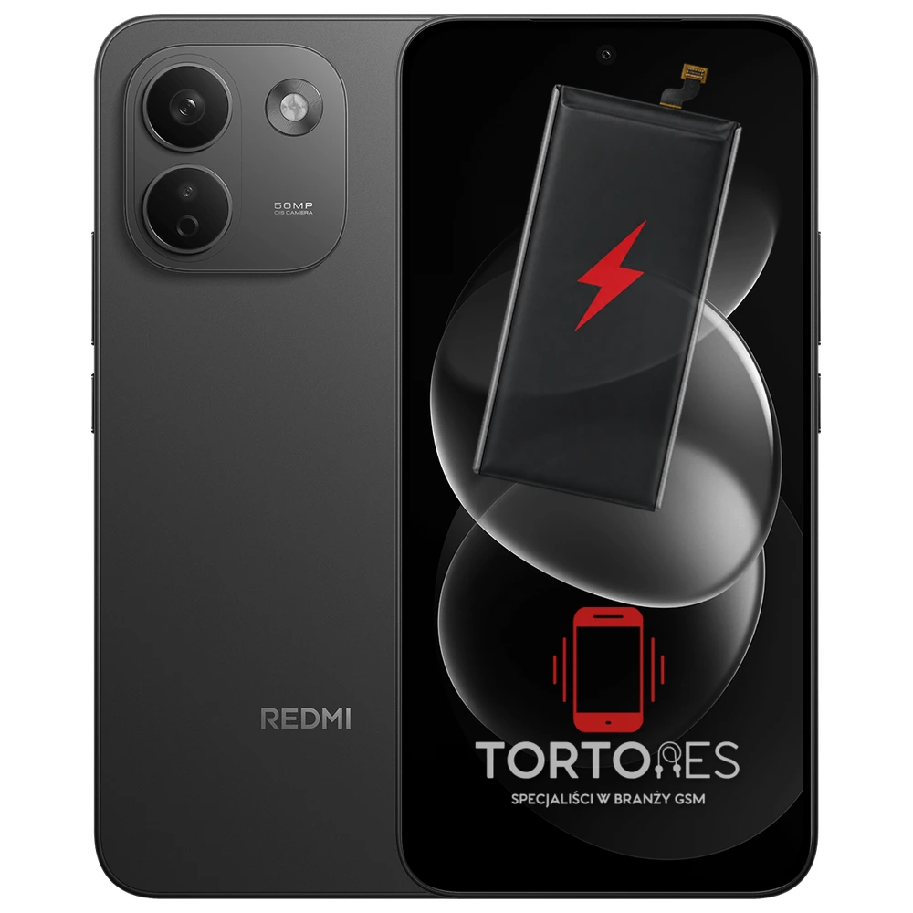Redmi Note 17 Pro Max 5G z ilustracją baterii - wymiana baterii