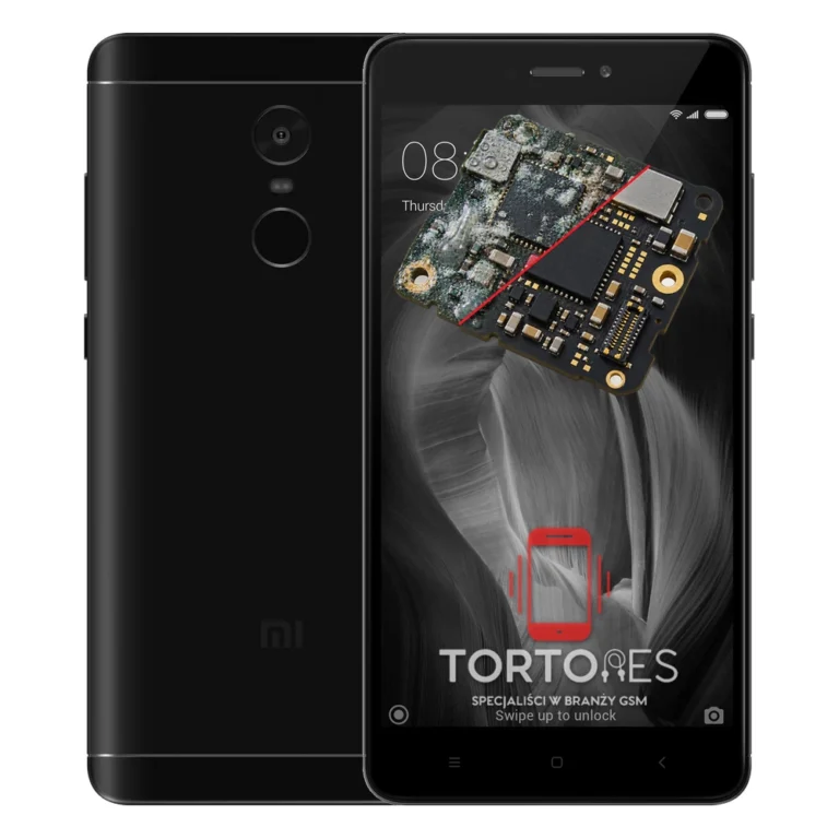 Redmi Note 4 z ilustracją zalania - czyszczenie po zalaniu