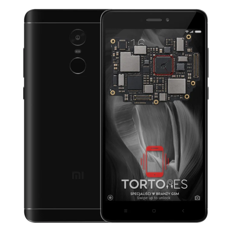 Redmi Note 4 z ilustracją płyty głównej - naprawa płyty głównej