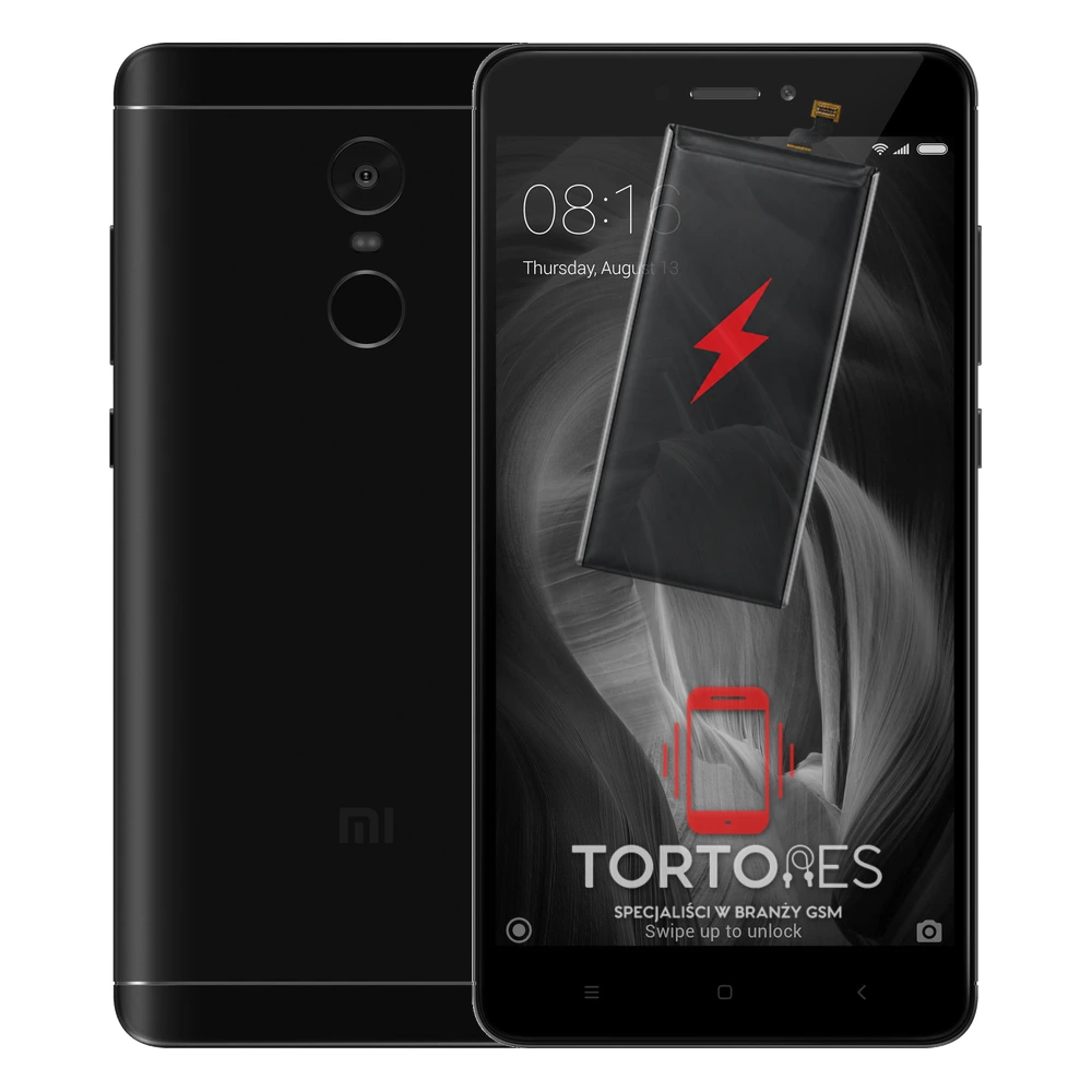 Redmi Note 4 z ilustracją baterii - wymiana baterii