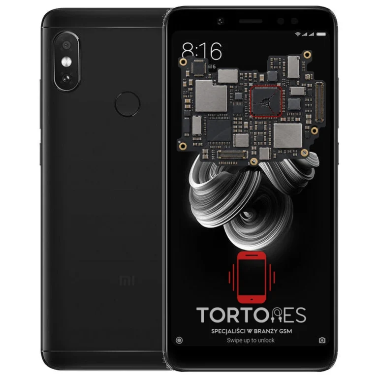 Redmi Note 5 z ilustracją płyty głównej - naprawa płyty głównej